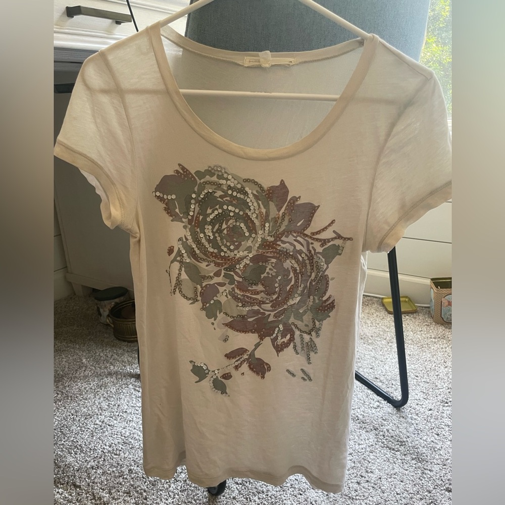 J Crew Embellished T-shirt